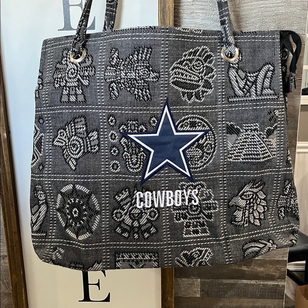 Aztec Dallas Cowboys Tote Bag